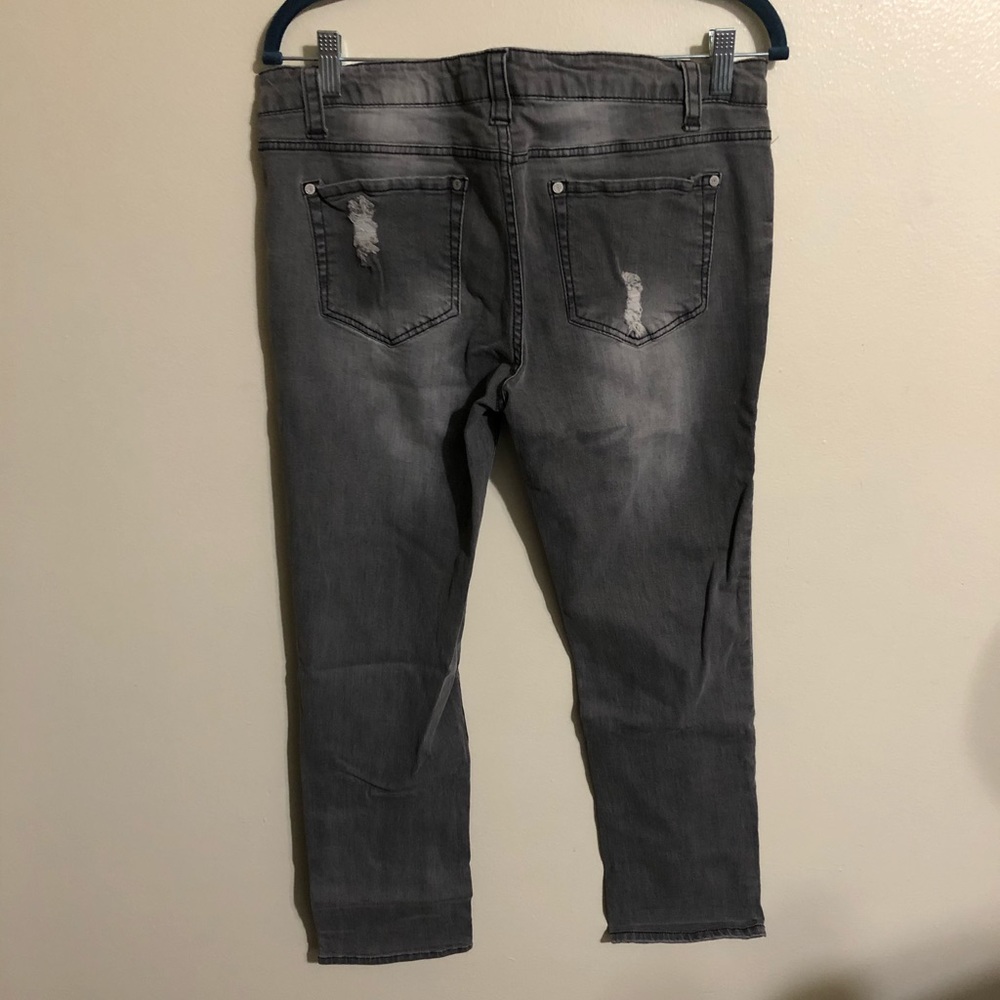 Gray Ripped Jeans - Picture 2 of 3
